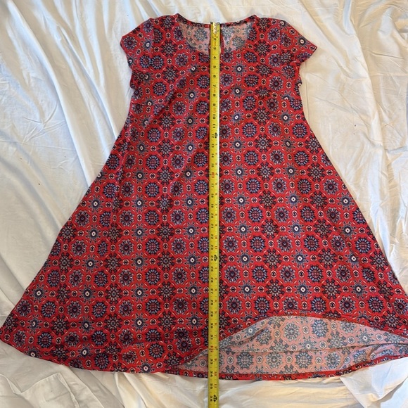 Maternity Stretch material Floral Red Patterned Dress. Size M - Picture 6 of 7